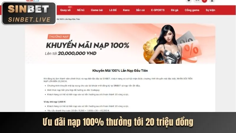 Banner kích hoạt nhận quà khi tải app m8win lần đầu